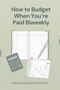 How to Budget When You’re Paid Biweekly (Without Feeling Behind Every Month)